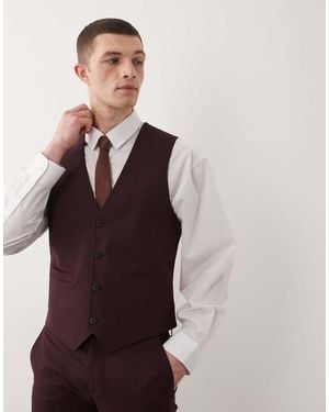 ASOS Skinny Suit Waistcoat - Purple