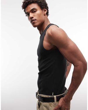 BLKVIS Camiseta Negra Con Logo De Texto - Negro