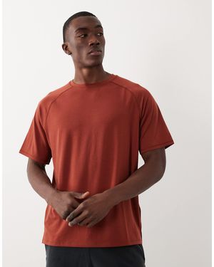 4505 Yoga Performance Jersey Quick Dry Boxy Training T-shirt - Red