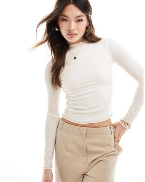 ASOS – figurbetontes, zweilagiges baselayer-oberteil - Weiß