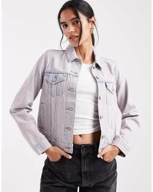 Levi's Original - veste en jean style camionneur à reflets s - Gris