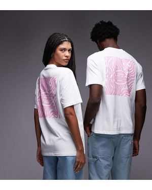Dickies Paradise Abstract Graphic Backprint T-shirt - White