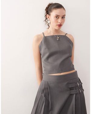 Collusion Tailored Cami Co-ord - Gray