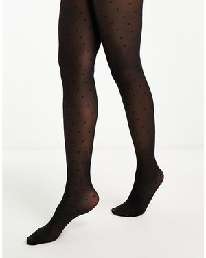 Pieces Collant Neri 20 Denari A Pois - Nero