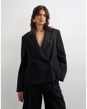 TOPSHOP Blazer à poches multiples - Noir