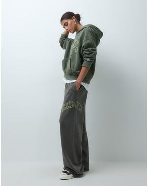 Champion Future Memories Oversized Open Hem Joggers - Green