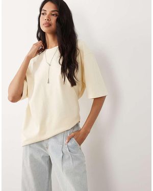 Gina Tricot Short Sleeve Oversized T-shirt - White