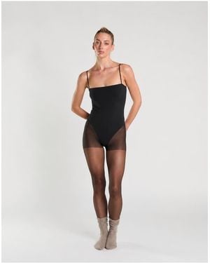 agon® Square Neck Bodysuit - White