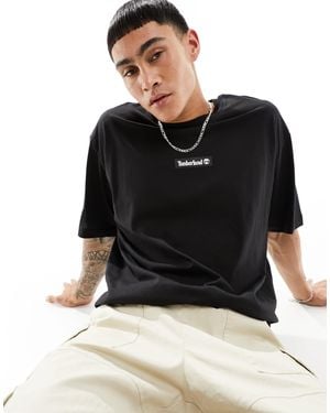 Timberland – oversize-t-shirt - Schwarz