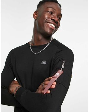 Alpha Industries X Fit Sweatshirt in Grey for Men Lyst UK