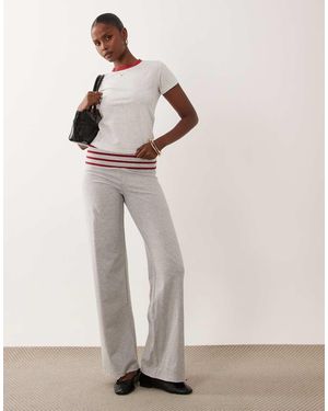 Lioness Jetset Contrast Striped Detail Relaxed Leg Jogger Co-Ord - Grey