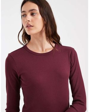 Vero Moda Fine Rib Long Sleeved Top - Purple