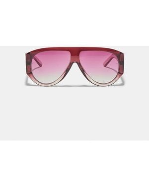 Stradivarius Oval Resin Sunglasses - Pink