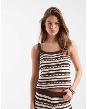 ASOS Crochet Knit Cami Top Co-Ord - Multicolour