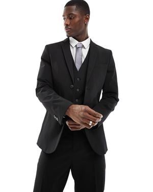 SELECTED Slim Fit Suit Jacket - Black