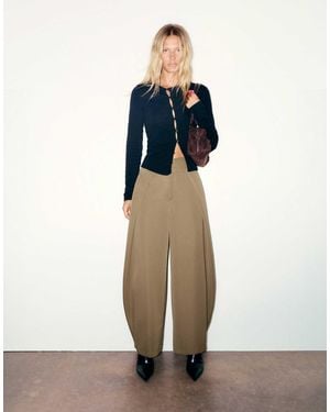 Pull&Bear Elegante hose mit abnähern - Weiß