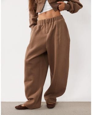 Wanderdoll Sloane jogger-kombiteil aus baumwollmix mit knopfleiste vorne - Braun