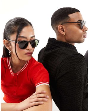 A.J. Morgan Grad School Round Sunglasses - Black