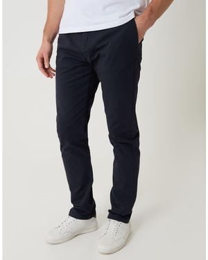 Threadbare Slim Fit Chino Trousers - Blue