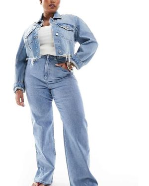Dr Denim Plus Vaqueros De Pernera Recta Con Lavado Azul Claro Moxy De
