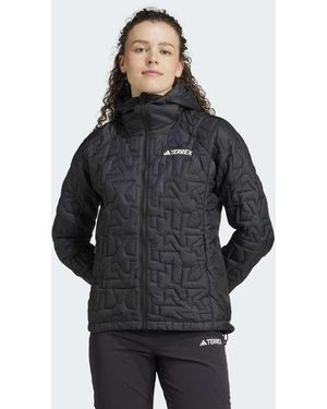 adidas Terrex Xperior Primaloft Loose Fill Insulated Hooded Jacket - Black