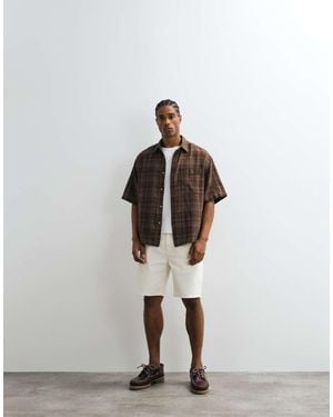 Lacoste Denim Bermuda Shorts - Red