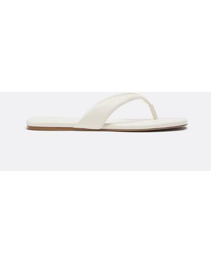 Stradivarius Thong Flat Sandals - White