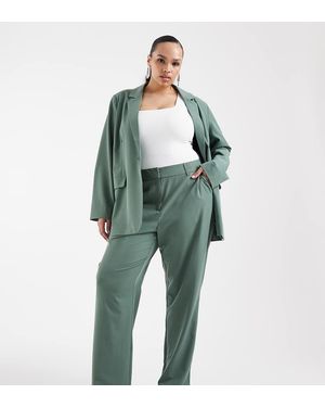 Vero Moda Straight Leg Tailored Trouser Co-ord - Green