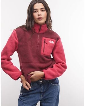 The North Face Yumiori zip 1/4 bordeaux et - Rouge