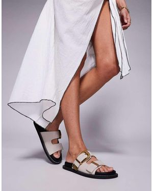 Steve Madden Arche Sandals With Buckles - Natural