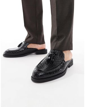 ASOS – mules im loafer-design - Schwarz