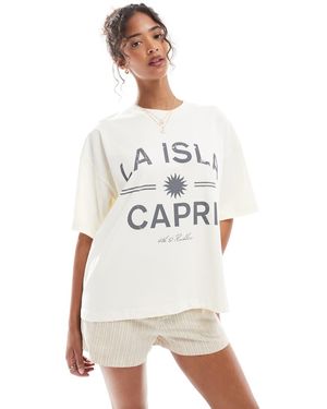 4th & Reckless La Isla Capri Printed T-shirt - White