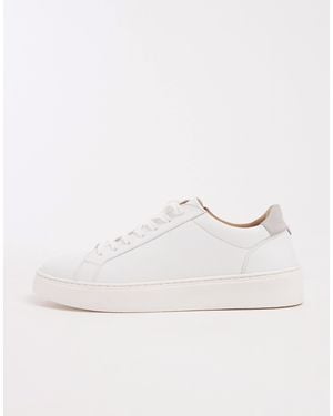 ASOS Lace Up Sneakers With Gray Heel Notch Detail