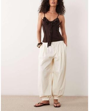 Mango Souffle Cuffed Jean - Natural