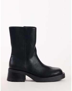 TOPSHOP Lillian Chunky Ankle Boot - Black