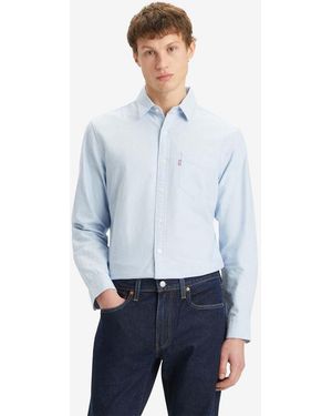 Levi's Sunset Cotton Shirt With Pocket - Blue