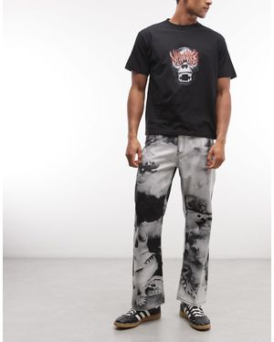 X-Large – meditationshose mit em all-over-print - Mehrfarbig