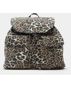 Pull&Bear Zaino Con Stampa Leopardata - Grigio