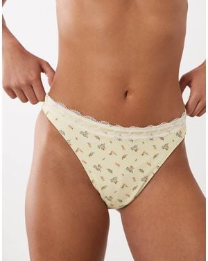 Abercrombie & Fitch Low Rise Bikini Bottom Co-Ord - Brown