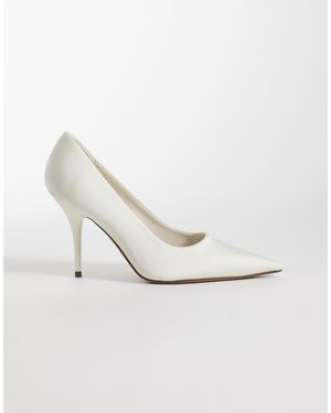 ASOS Wide Fit Perth Pointed Stiletto High Heel Court Shoes - Natural