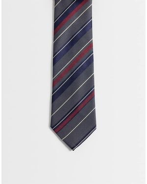 ASOS Multi Stripe Rugby Tie - Blue
