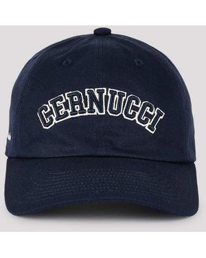 CERNUCCI Embroidered Cap - Blue