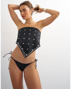 TOPSHOP – sadie – tanga-bikinihose - Schwarz