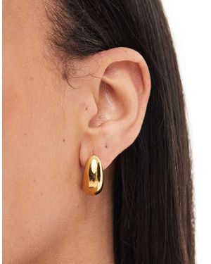 ASOS – halbe, wasserfeste creolen-stecker aus edelstahl - Schwarz