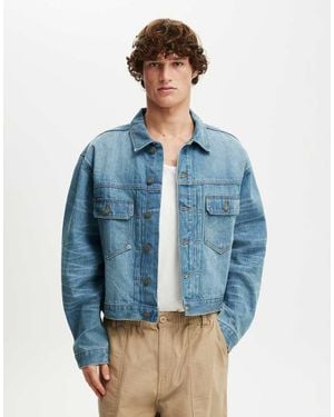 Cotton On Denim Rinse Jacket - Blue
