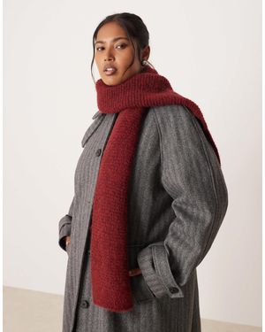 ASOS – strickschal aus wollmix - Rot