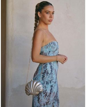 South Beach X Liv Silverman Shell Resin Crossbody Bag - Blue