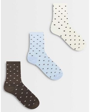ONLY 3 Pack Socks - White