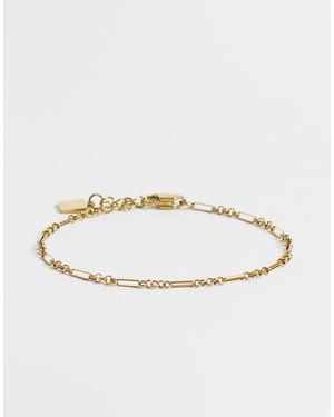 ASOS – farbenes armband aus wasserfestem edelstahl mit filigranen kettengliedern - Natur