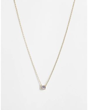 Accessorize Z Sparkle Pendant Necklace - White
